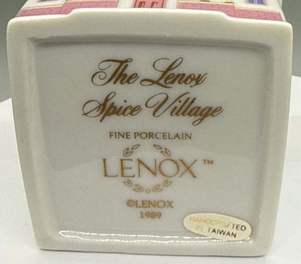 Lenox Spice Village 1989 Allspice House Jar w/ Lid Porcelain All Spice Vintage - Picture 3 of 16